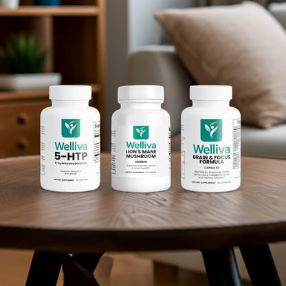 3 in 1 Focus Pack (5-HTP + Lion’s Mane Mushroom + Brain & Focus Formula)